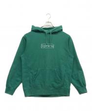 Supreme (シュプリーム) KAWS (カウズ) Chalk Logo Hooded Sweatshirt グリーン サイズ:M