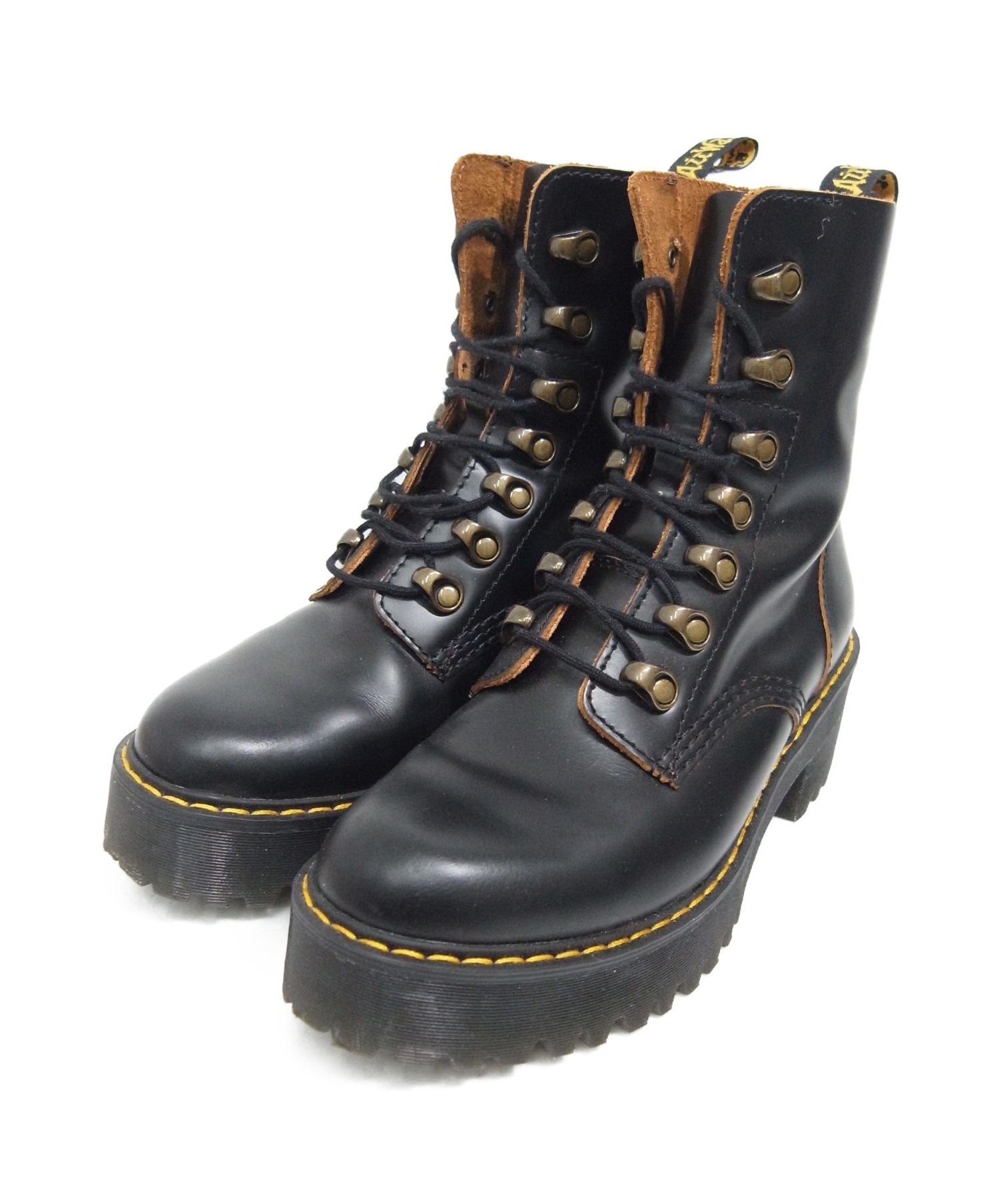 中古 古着通販 Dr Martens ドクターマーチン 7フックブーツ ブラック サイズ Uk4 Leona ブランド 古着通販 トレファク公式 Trefac Fashion