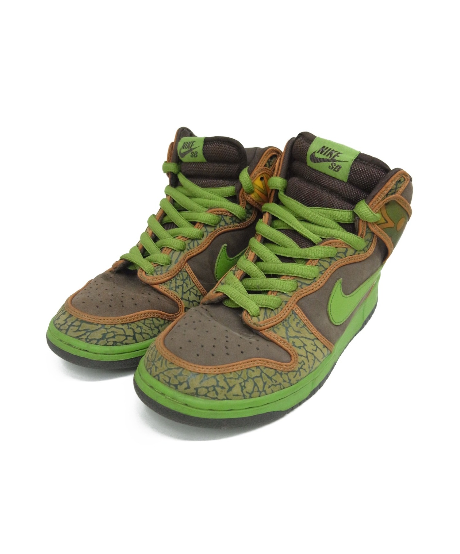 中古 古着通販 Nike De La Soul ナイキ デラソウル ハイカットスニーカー ブラウン グリーン サイズ 27 5 Dunk High Pro Sb 231 ブランド 古着通販 トレファク公式 Trefac Fashion