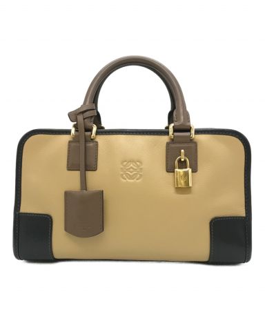 中古・古着通販】LOEWE (ロエベ) アマソナ28 ベージュ×ブラック サイズ