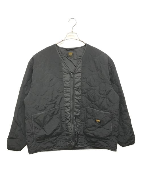 CarHartt（カーハート）CarHartt (カーハート) ギャリソンライナージャケット/GARRISON LINER/中綿ジャケット/パディングジャケット/フラスコキルティング/バックロゴ ブラック サイズ:Ｌの古着・服飾アイテム