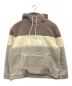 KITH（キス）の古着「sherpa double pocket hoodie　シェルパ ダブル ポケット フーディー ボアパーカー」｜ベージュ