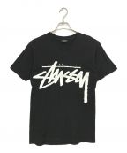 stussyステューシー）の古着「プリントTシャツ」｜ブラック