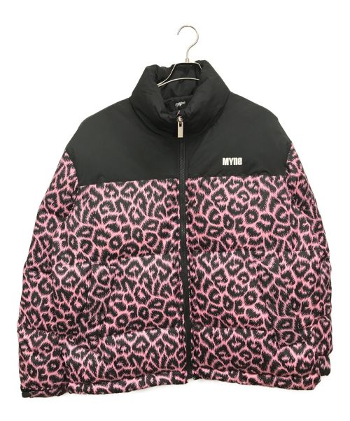 myne（マイン）myne (マイン) レオパードダウンブルゾン / ダウンジャケット / 中綿ジャケット / 21AW Leopard Down Blouson ピンク サイズ:Ｍの古着・服飾アイテム