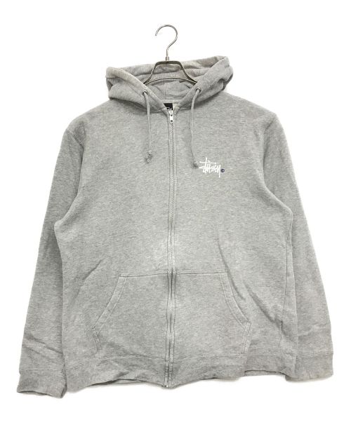 stussy（ステューシー）stussy (ステューシー) ジップパーカー グレー サイズ:XLの古着・服飾アイテム