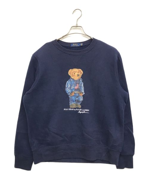 POLO RALPH LAUREN（ポロ・ラルフローレン）POLO RALPH LAUREN (ポロ・ラルフローレン) ポロベアスウェット ネイビー サイズ:Lの古着・服飾アイテム