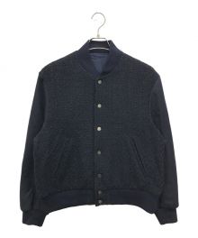 URU（ウル）の古着「FANCY TWEED   VARSITY JACKET / バーシティジャケット / ファンシーツイード」｜ネイビー