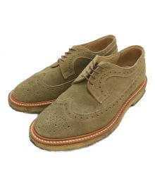 Tricker's（トリッカーズ）の古着「スエードウィングチップシューズ」｜ベージュ