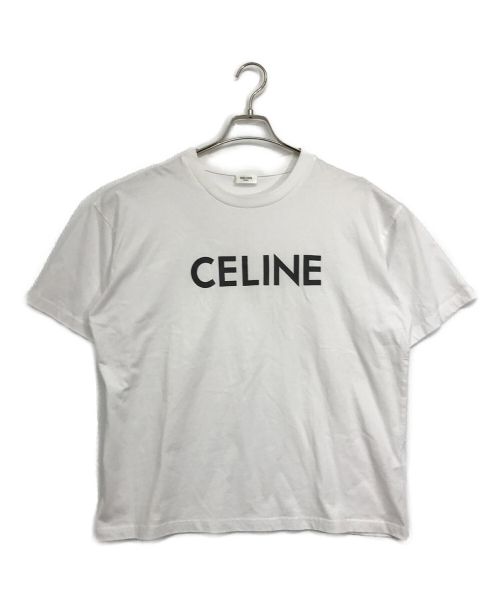 CELINE（セリーヌ）CELINE (セリーヌ) プリントルーズTシャツ ホワイト サイズ:Mの古着・服飾アイテム