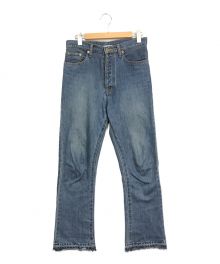 doublet（ダブレット）の古着「CASHMERE DENIM BOOT-CUT PANTS / カシミヤデニム ブーツカットデニム / デニムパンツ」｜ブルー