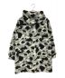 A BATHING APE (アベイシングエイプ) サルカモフリースダッフルコート ブラック×グレー サイズ:M：14800円