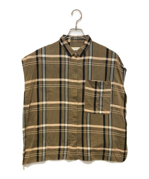 Demi-Luxe Beams（デミルクス ビームス）Demi-Luxe Beams (デミルクス ビームス) チェック オーバーシャツ ブラウン サイズ:FREEの古着・服飾アイテム