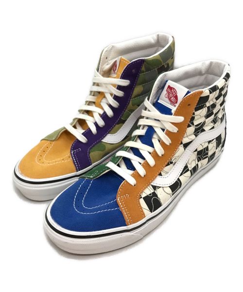 VANS（バンズ）VANS (ヴァンズ) A BATHING APE (ア ベイシング エイプ) コラボ Sk8-Hiマルチカモハイカットスニーカー マルチカラー サイズ:29㎝の古着・服飾アイテム