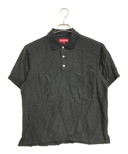 SUPREME（シュプリーム）SUPREME (シュプリーム) Silk Polo / シルクポロ / 半袖シャツ ブラック サイズ:Ｓの古着・服飾アイテム