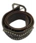 htc (エイチティーシー) Overlay Peanut Snake Belt ブラウン：14800円