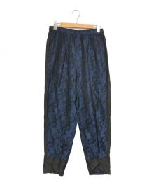 TOGA VIRILIS（トーガ ビリリース）の古着「PAISLEY JACQUARD PANTS / ペイズリージャガードパンツ / 23SS」｜ブラック×ブルー