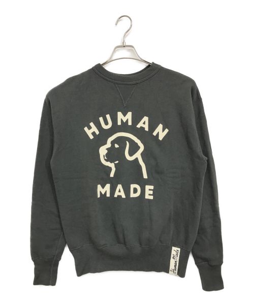 HUMAN MADE（ヒューマンメイド）HUMAN MADE (ヒューマンメイド) DOG CREWNECK SWEATSHIRT / ドッグクルーネックスウェットシャツ /  dry alls ブラック サイズ:Ｍの古着・服飾アイテム