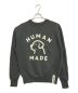 HUMAN MADE（ヒューマンメイド）の古着「DOG CREWNECK SWEATSHIRT / ドッグクルーネックスウェットシャツ /  dry alls」｜ブラック