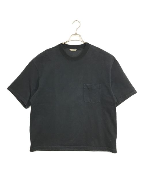 AURALEE（オーラリー）AURALEE (オーラリー) STAND-UP T-SHIRTS / スタンドアップTEE / 半袖Ｔシャツ / ヘビーウェイト / ボックスシルエット  ブラック サイズ:5の古着・服飾アイテム