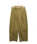 MARKAWARE（マーカウェア）の古着「DOUBLE PLEATED TROUSERS ORGANIC COTTON SURVIVAL CLOTH / ダブルプリーツトラウザー オーガニックコットンサバイバルクロス / 23SS」｜ベージュ