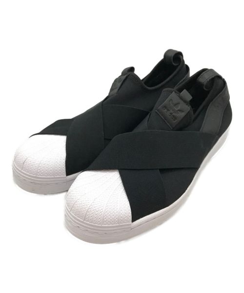 adidas（アディダス）adidas (アディダス) Adidas SST Slip On / スーパースタースリッポン / ローカットスニーカー ブラック×ホワイト サイズ:28cmの古着・服飾アイテム