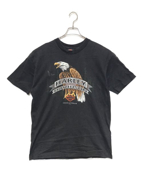 HARLEY-DAVIDSON（ハーレーダビッドソン）HARLEY-DAVIDSON (ハーレーダビッドソン) ［古着］イーグルプリントTシャツ ブラック サイズ:XLの古着・服飾アイテム