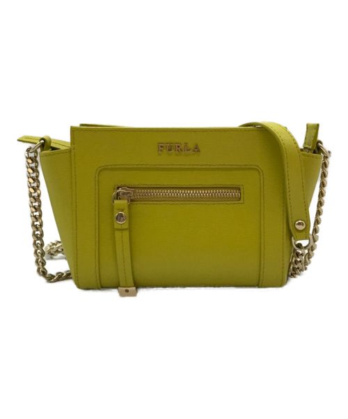 FURLA（フルラ）FURLA (フルラ) チェーンショルダーバッグ イエロー サイズ:下記参照の古着・服飾アイテム