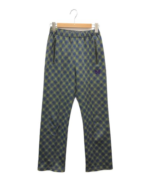 Needles（ニードルズ）Needles (ニードルス) Track Pant Poly Jq / トラックパンツ / ジャガード ネイビー×グリーン サイズ:XSの古着・服飾アイテム