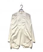 FUMIKA UCHIDAフミカウチダ）の古着「デザインバンドカラーシャツ」｜ホワイト