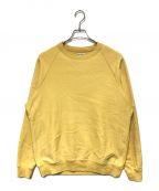 STEVEN ALANスティーブンアラン）の古着「URAKE FREEDOM SLEEVE CREW NECK SWEAT-BOLD」｜イエロー