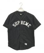 SUPREMEシュプリーム）の古着「10ss baseball jersey / ベースボールジャージー / 半袖シャツ」｜ブラック