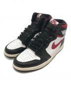 NIKEナイキ）の古着「AIR JORDAN 1 RETRO HIGH / エアジョーダン 1 レトロ ハイ オリジナル ブラック/ジムレッド / バスケットボールシューズ / ハイカットシューズ / スウッシュ」｜ジムレッド