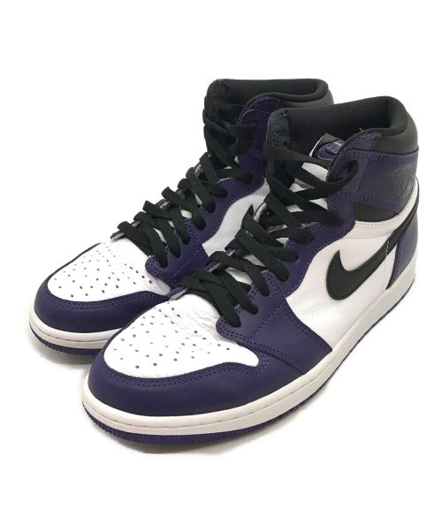 NIKE（ナイキ）NIKE AIR JORDAN 1 RETRO HIGH OG / エアジョーダン1 レトロ ハイ OG コート パープル / ハイカットスニーカー / バスケットボールシューズ / スウッシュ サイズ:27.5㎝の古着・服飾アイテム