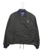 FRED PERRY×RAF SIMONSフレッドペリー×ラフシモンズ）の古着「コラボMA-1 ボンバージャケット」｜ブラック