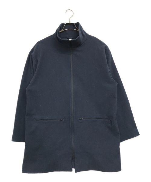 DESCENTE PAUSE（デサントポーズ）DESCENTE PAUSE (デサントポーズ) STAND COLLAR ZIP UP HALF COAT ネイビー サイズ:Oの古着・服飾アイテム