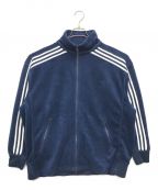 adidasアディダス）の古着「VELOUR BB TRACK TOP　ベロア トラックトップ」｜ネイビー