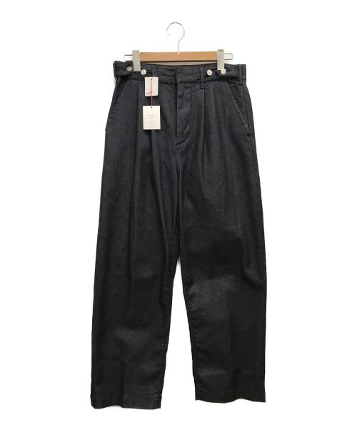 VICTIM（ヴィクティム）VICTIM (ヴィクティム) WIDE DENIM SLACKS 9oz  9ozストレッチワイドデニムスラックス  インディゴ サイズ:M 未使用品の古着・服飾アイテム