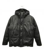 THE NORTHFACE PURPLELABELザ・ノースフェイス パープルレーベル）の古着「Mountain Down Leather Jacket マウンテン ダウンレザージャケット」｜ブラック