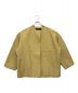 JOURNAL STANDARD（ジャーナルスタンダード）の古着「グログランノーカラーコート grosgrain collarless coat」｜ベージュ