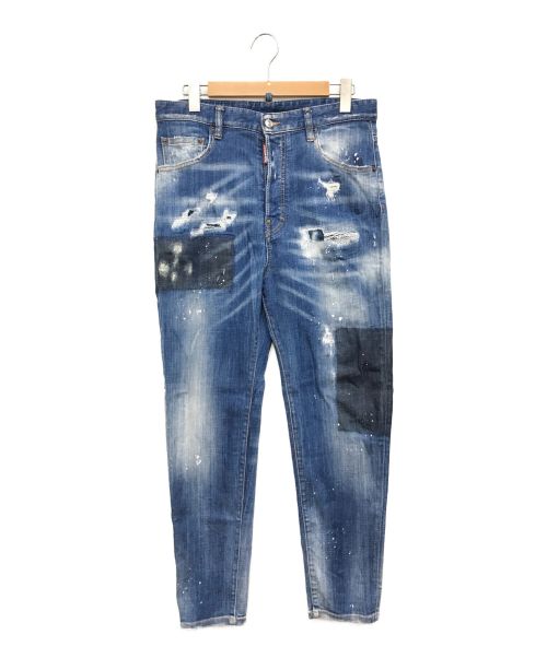 DSQUARED2（ディースクエアード）DSQUARED2 (ディースクエアード) 19SS ダメージ加工デニムパンツ　80's jean インディゴ サイズ:48の古着・服飾アイテム