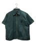 HUF（ハフ）の古着「別注WORKER ZIP S/SL SHIRT ワーカージップ S/SL シャツ」｜グリーン