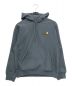 Carhartt WIP（カーハートダブリューアイピー）の古着「HOODED AMERICAN SCRIPT SWEATSHIRT」｜ブルー