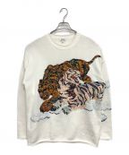 KENZOケンゾー）の古着「Cloud Tigers Crewneck Jumper」｜ホワイト