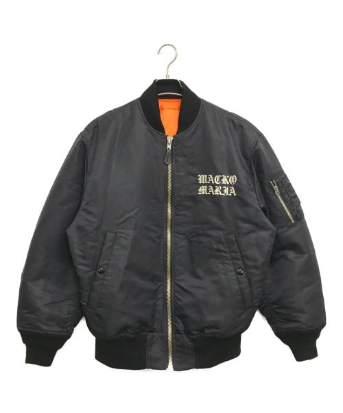 WACKO MARIA（ワコマリア）WACKO MARIA (ワコマリア) MA-1 FLIGHT JACKET -TYPE 2 ブラック サイズ:Mの古着・服飾アイテム