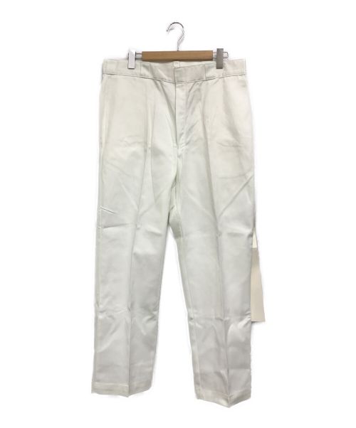 Dickies（ディッキーズ）Dickies (ディッキーズ) ［古着］PLAIN FRONT TWILL PANTS ホワイト サイズ:38×32 未使用品の古着・服飾アイテム