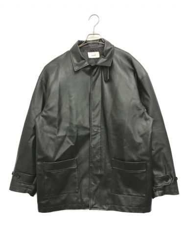 中古・古着通販】soerte (ソエルテ) Stand collar leather jacket