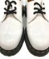 中古・古着 Dr.Martens (ドクターマーチン) 3ホールエナメルシューズ ホワイト×ブラック サイズ:UK5（24㎝相当）：7000円