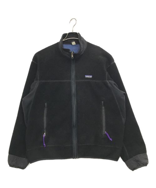 Patagonia（パタゴニア）Patagonia (パタゴニア) USA製パーシャル エクリプス フリース ジャケット ブラック サイズ:XLの古着・服飾アイテム