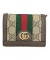 GUCCI（グッチ）の古着「オフディア GGカードケース ウォレット」｜ブラウン