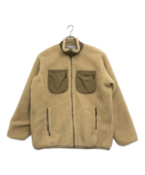 DESCENTE（デサント）DESCENTE (デサント) BOA FLEECE JACKET ボアフリースジャケット ベージュの古着・服飾アイテム